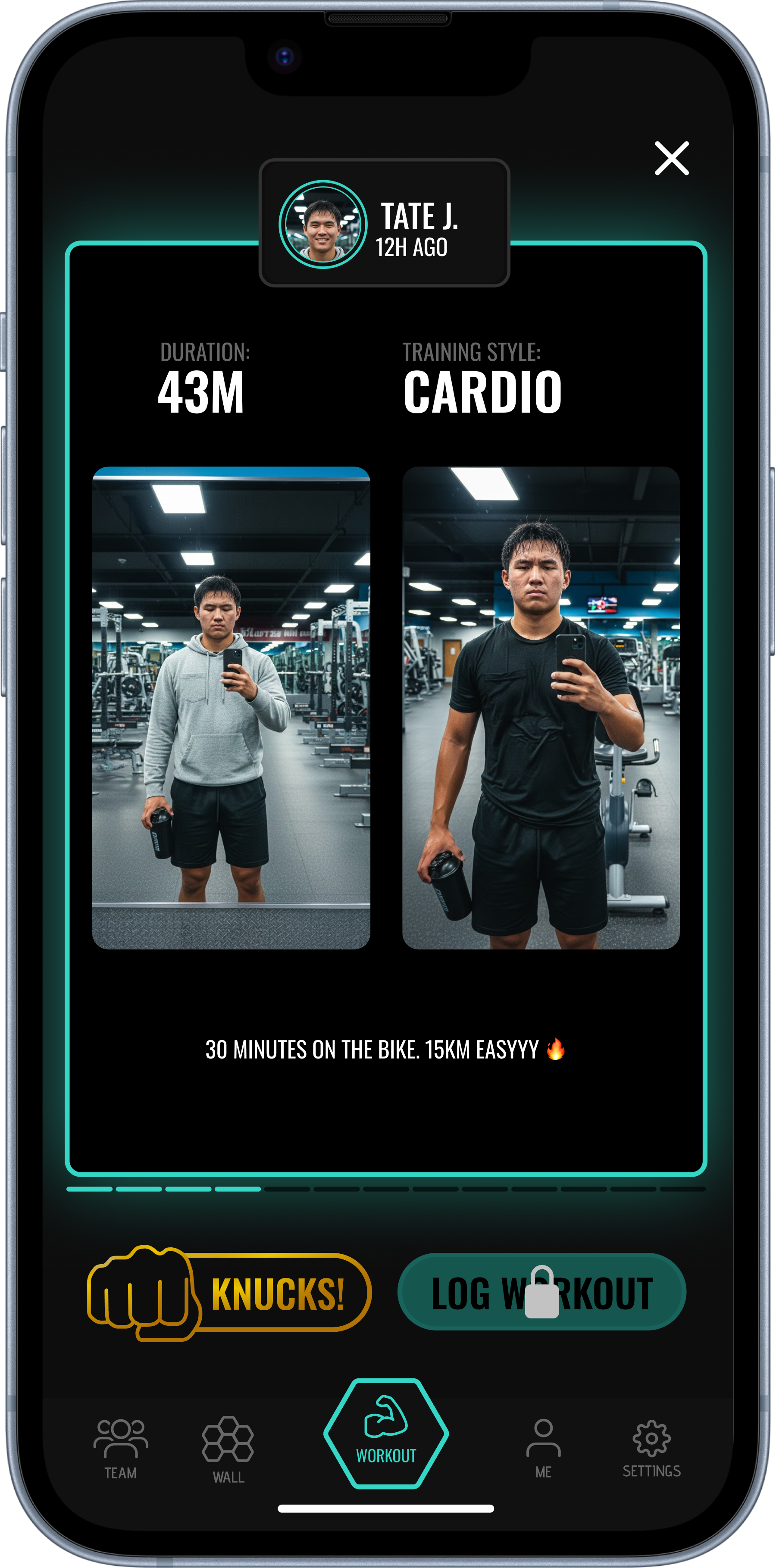 End workout